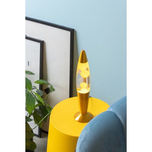 Dzeltena stikla lavas lampa (augstums 35,5 cm) Funky Rocket Lava – Leitmotiv-image-1