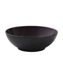 Melns keramikas salātu trauks ar violetu iekšējo glazūru Bitz Mensa, diametrs 30 cm