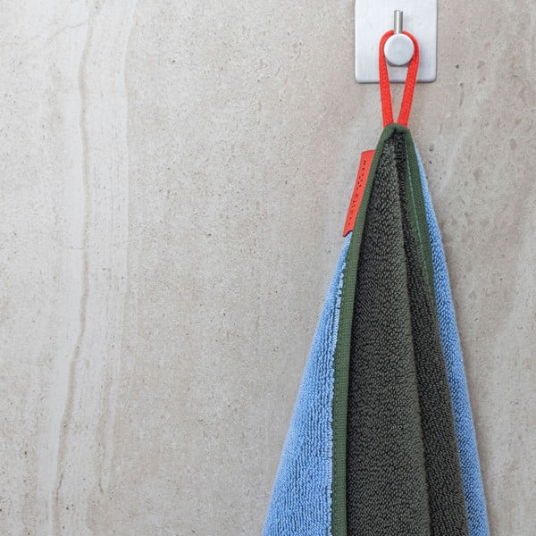 Tumši zaļš/zils frotē dvielis no organiskās kokvilnas 70x133 cm Soft – Mette Ditmer Denmark-image-2