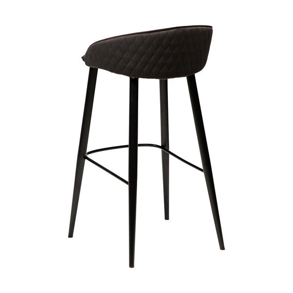 Melns samta bāra krēsls DAN-FORM Dānija Dual, augstums 91 cm-image-3