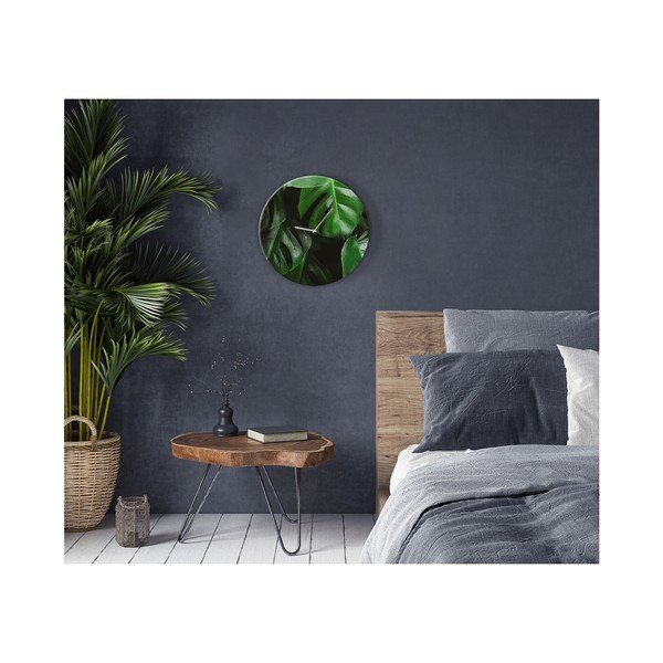 Sienas pulkstenis Styler Glassclock Monstera, ⌀ 30 cm-image-1
