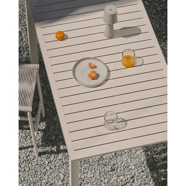 Alumīnija dārza ēdamgalds 77x150 cm Culip – Kave Home-image-2