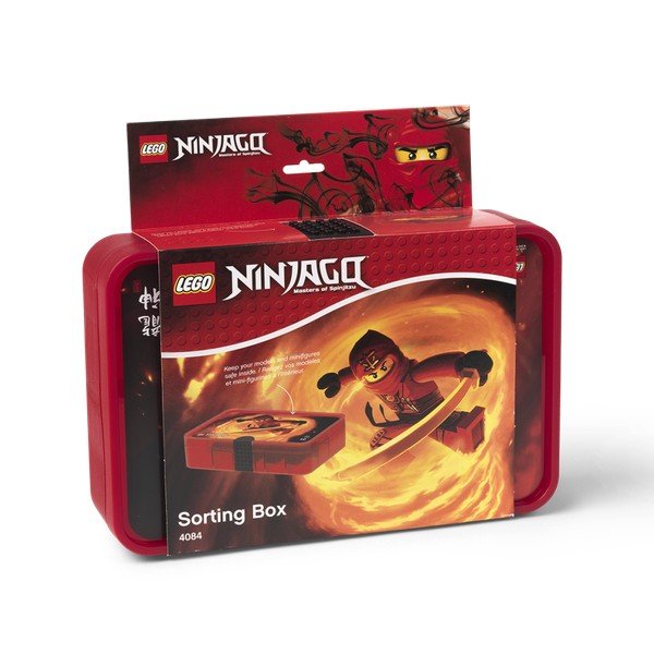 Sarkana uzglabāšanas kaste ar LEGO® Ninjago nodalījumiem-image-1