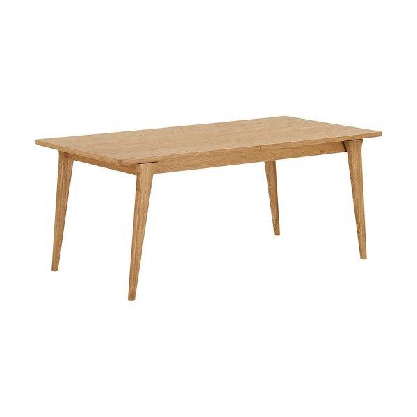 Izvelkams ēdamgalds ar papildu galda virsmu ar ozolkoka imitāciju 90x180 cm Darwin – House Nordic