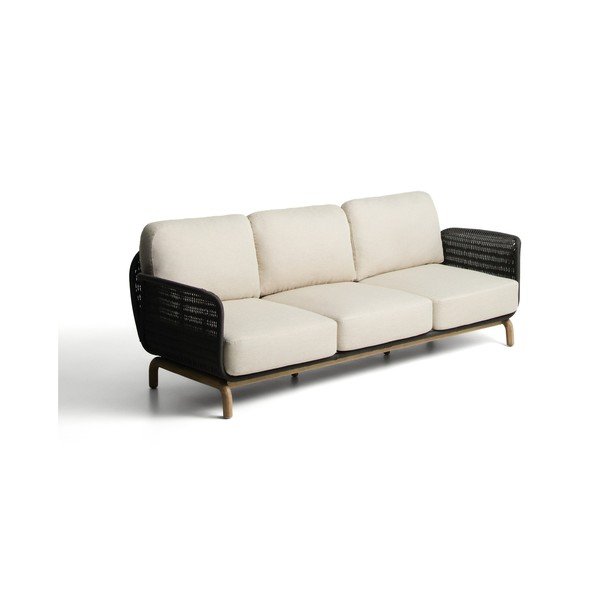 Pelēks/bēšs polsterēts dārza dīvāns Alipa – Kave Home