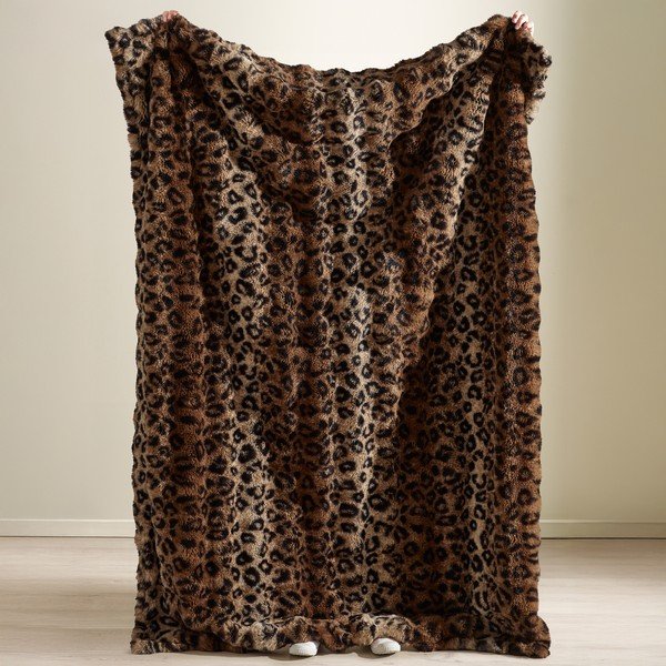 Brūns pleds 130x170 cm Animal Print – Catherine Lansfield-image-2