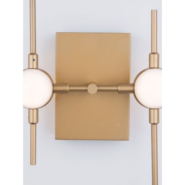 Zelta krāsas metāla LED sienas lampa Atomo – Nova Luce-image-4