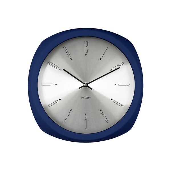 Blue Karlsson Aesthetic kvadrātveida pulkstenis