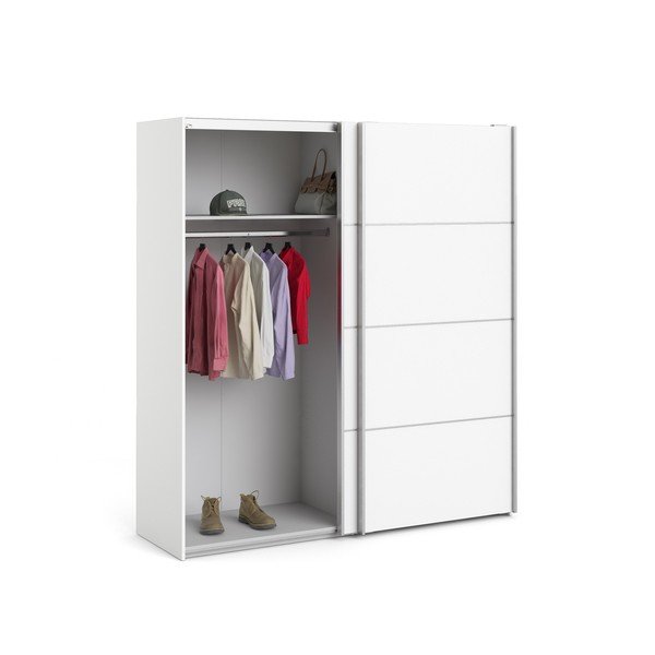 Balts drēbju skapis Tvilum Verona, 182 x 202 cm-image-4