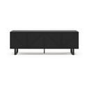 Melns TV galdiņš 161x55x35 cm Peta – Marckeric