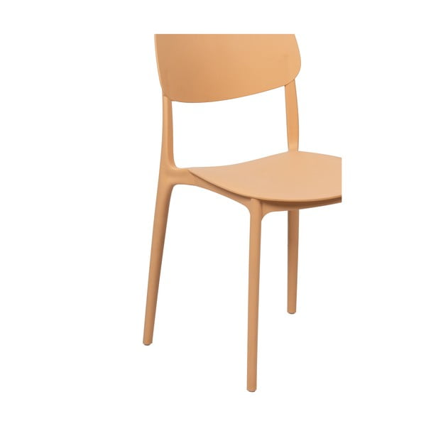 Persiku oranžs plastmasas dārza krēsls Hébé – Bonami Essentials-image-4