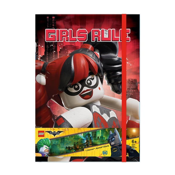 Piezīmju grāmatiņa LEGO® Batman Batgirl Harley Quinn