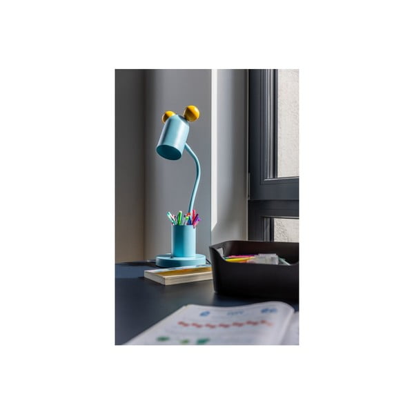 Gaiši zila galda lampa ar metāla abažūru (augstums 50 cm) Mouse – GTV-image-4