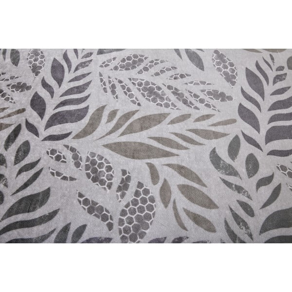 Pelēka vienguļamā mikroplīša gultas veļa 140x200 cm Judith – My House-image-4