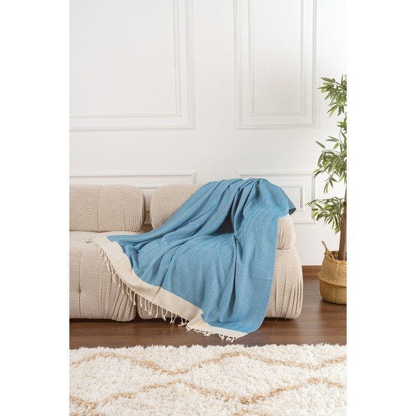 Tirkīzzils pleds 150x200 cm Baliksirti – Mijolnir-image-1