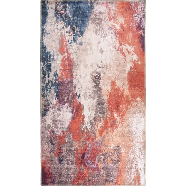 Sarkans/zils mazgājams paklājs 80x50 cm – Vitaus