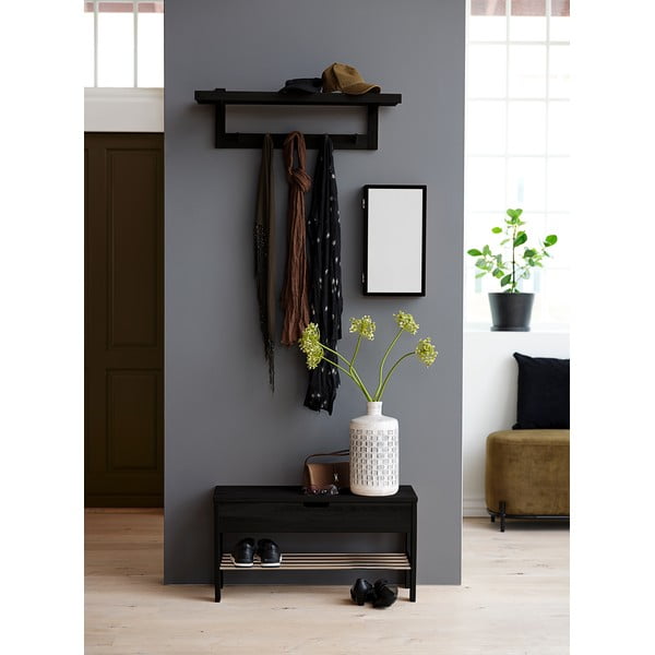 Melns ozolkoka sols ar uzglabāšanas vietu Canett Uno-image-1