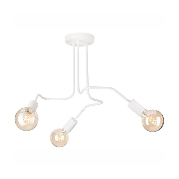 Balta griestu lampa 55x55 cm Domino – LAMKUR-image-2