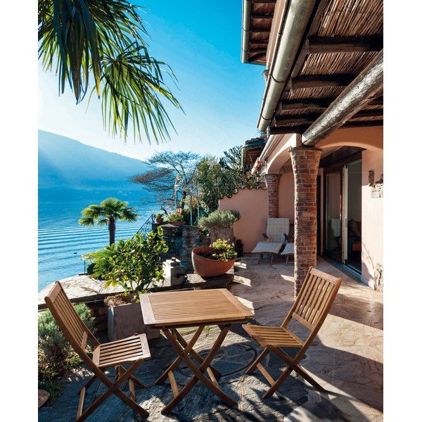 Akācijas masīvkoka dārza galdiņš 70x70 cm Noemi – Bizzotto-image-2