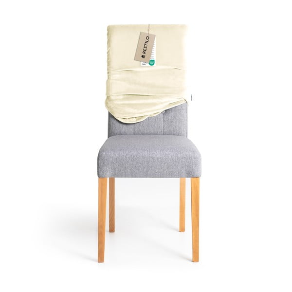 Krēmkrāsas uzvelkami pārvalki krēslam (4 gab.) 48 cm Sento – Restilo-image-4