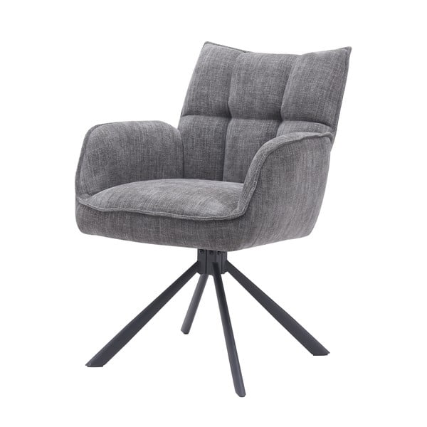 Pelēki polsterēti ēdamistabas krēsli (2 gab.) Marilla – Unique Furniture