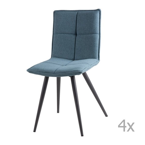 4 gaiši zilu ēdamistabas krēslu komplekts sømcasa Zoe