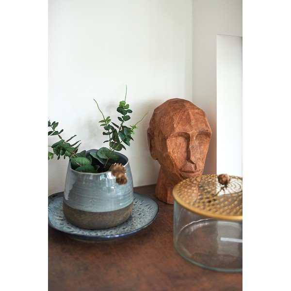 Stikla vāze A Simple Mess Kassandra Brass, ⌀ 20,5 cm-image-1