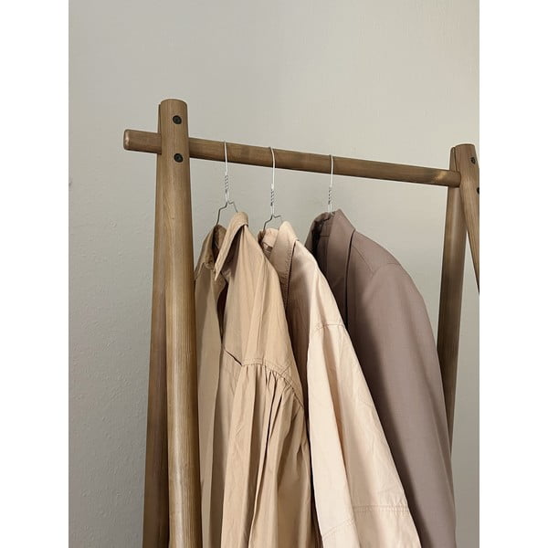 Brūns priedes koka drēbju plaukts Hongi – Karup Design-image-1