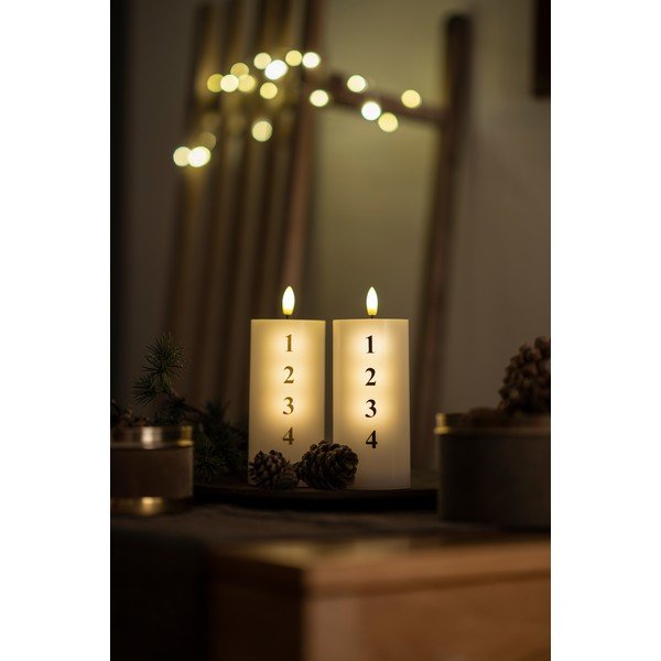 LED svece uz baterijām (augstums 15 cm)  Sille Advent – Sirius-image-1