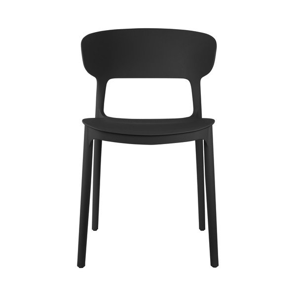 Melni plastmasas pusdienu krēsli (4 gab.) Fain – Leitmotiv-image-2