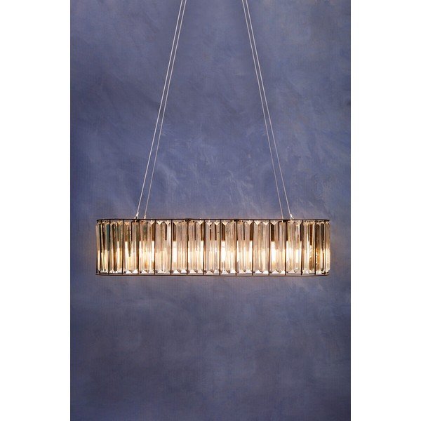 Metāla piekaramā lampa ar stikla abažūru Akiko – Premier Housewares-image-1