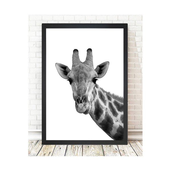 Glezna 24x29 cm Giraffe – Vavien Artwork-image-1