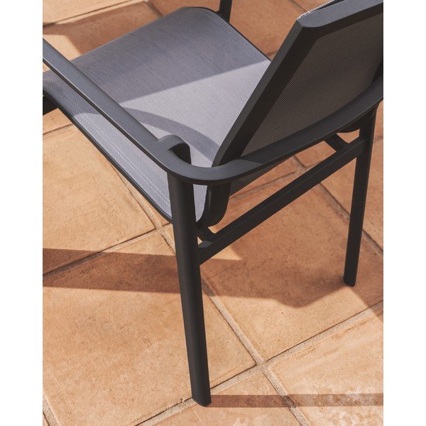 Pelēks dārza krēsls Canea – Kave Home-image-2