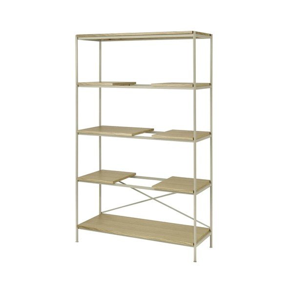 Dabīga toņa plaukts ar ozolkoka imitāciju 105x170x40 cm Sukoya – Blomus-image-2