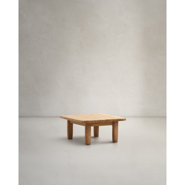 Tīkkoka masīvkoka dārza sānu galdiņš 70x70 cm Tirant – Kave Home-image-3