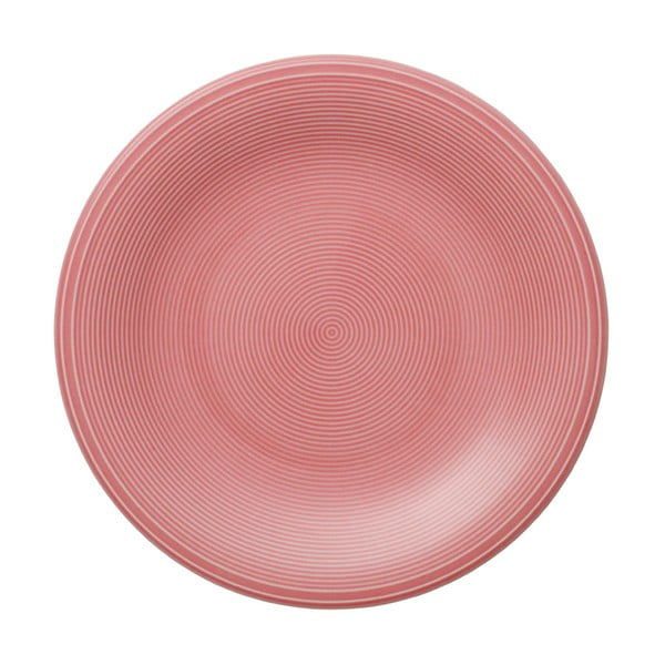 Rozā porcelāna salātu šķīvis Like, Villeroy & Boch Group, 21,5 cm