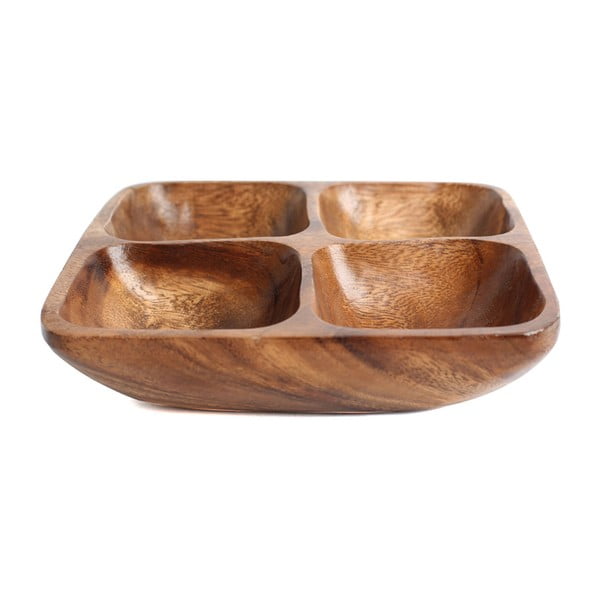 Brūna koka servēšanas bļoda Kora – Premier Housewares-image-1