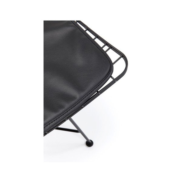 Melns tērauda pusdienu krēsls Kare Design Grid-image-4