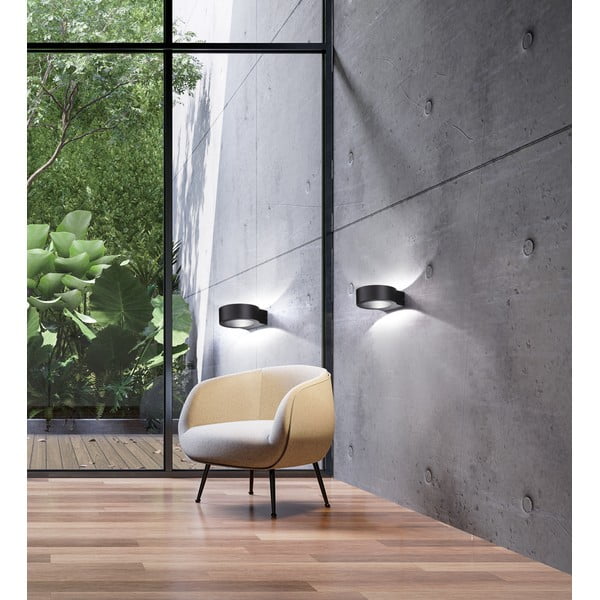 Melna LED sienas lampa Torres – Fischer & Honsel-image-2