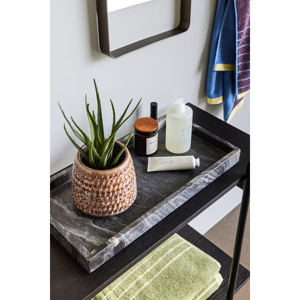 2 melna marmora paplātes Hübsch Nena-image-1