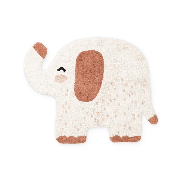Brūns/krēmkrāsas mazgājams/ar rokām darināts kokvilnas bērnu paklājs 95x120 cm Snuggle Emmi – Hanse Home
