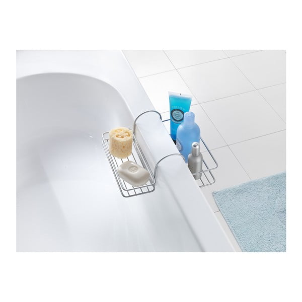 Divpusējs plaukts iekāršanai vannā Metaltex Oasis-image-1