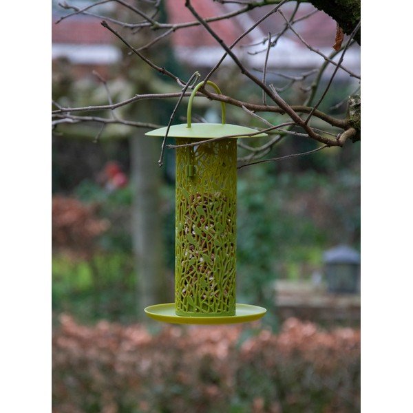 Dzeltenzaļa piekarama putnu barotava riekstiem Esschert Design Chiff Chaff-image-3