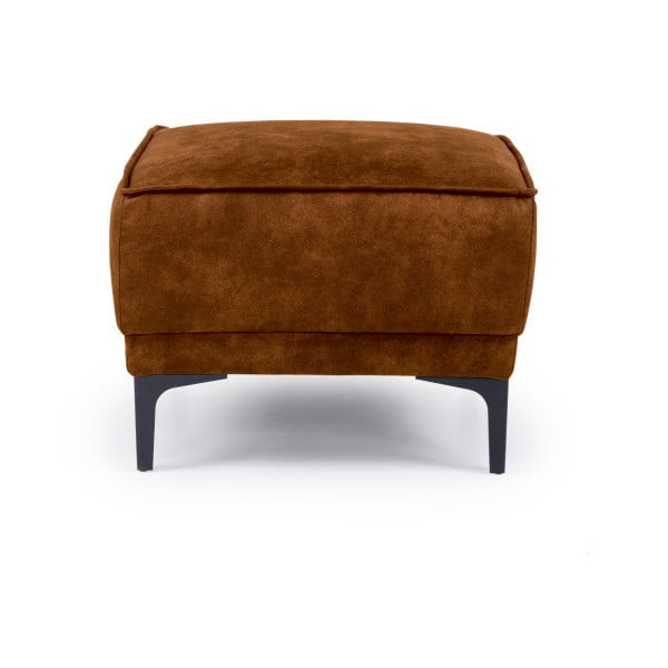 Konjakbrūns pufs no ādas imitācijas Copenhagen – Scandic