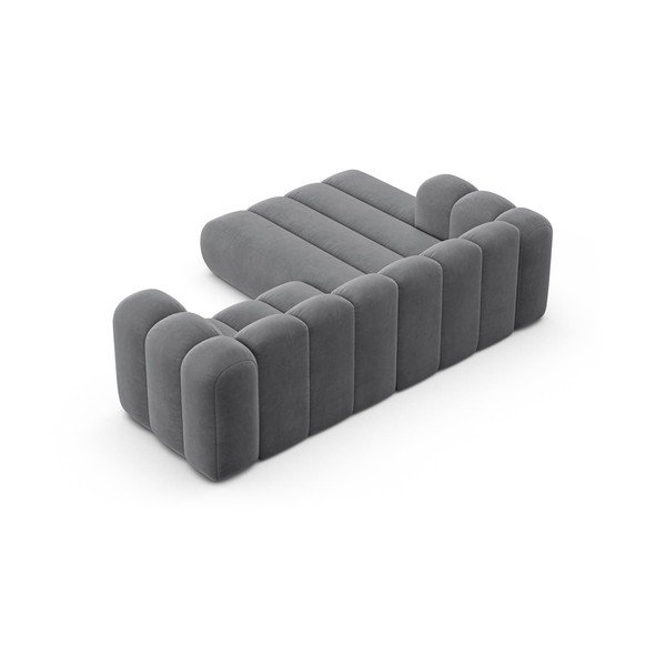 Gaiši pelēks stūra dīvāns (ar kreiso stūri) Lupine – Micadoni Home-image-3