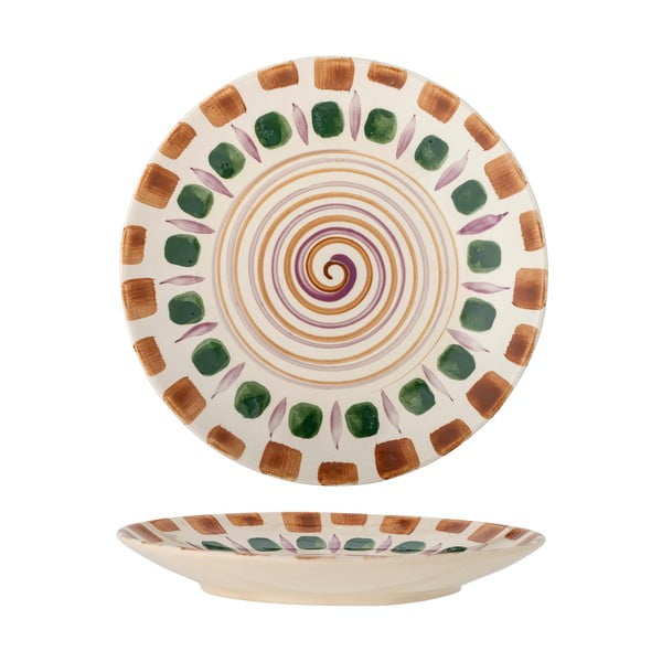 Zaļš/brūns māla šķīvis ø 27 cm Shama – Bloomingville-image-3