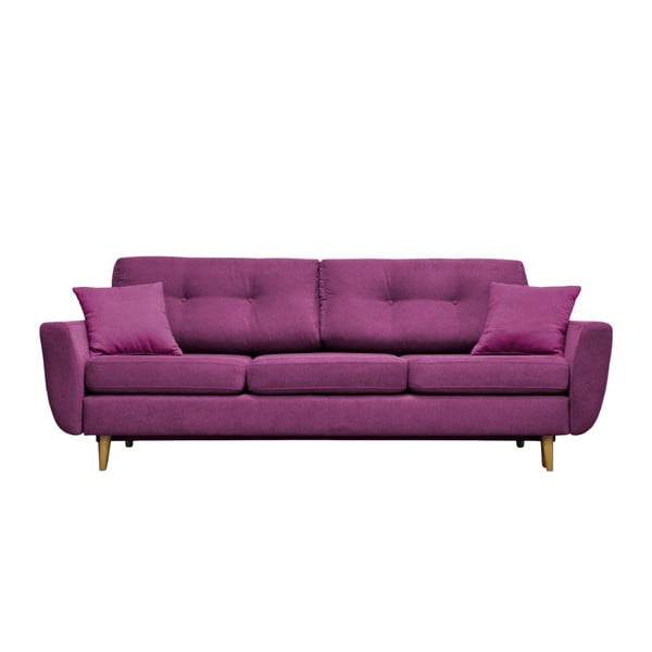Violeta trīsvietīgs izlaižams dīvāns ar gaišām kājām Mazzini Sofas Rose