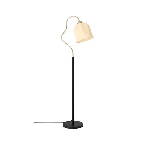 Balta/melna tekstila stāvlampa (augstums 150 cm) Bell – Ellos Home-image-3