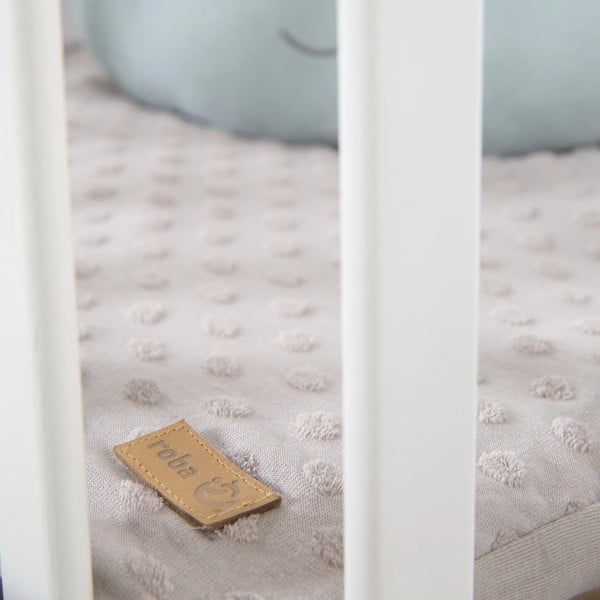 Balta dižskābarža masīvkoka bērnu sētiņa 75x100 cm Lil Planet – Roba-image-1