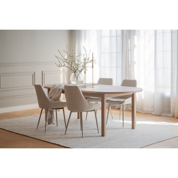 Izvelkams ēdamgalds ar ozolkoka imitācijas galda virsmu 105x220 cm Gifford – Rowico-image-2